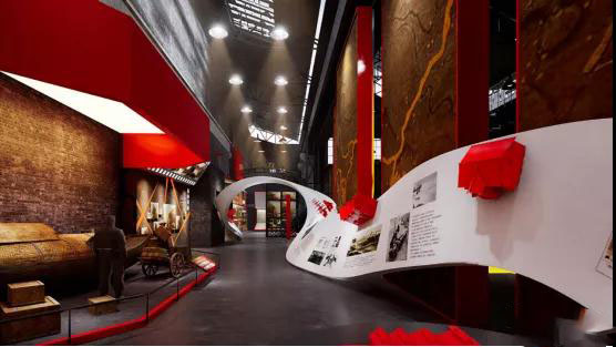 誰說黨建紅色館都是土味館？真正以現(xiàn)代，科技于一體的紅色黨建展館設(shè)計(jì)欣賞插圖(4)