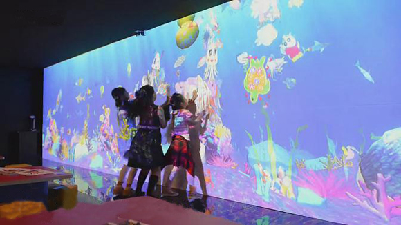 墻面互動投影在展廳設計中的運用插圖(1)